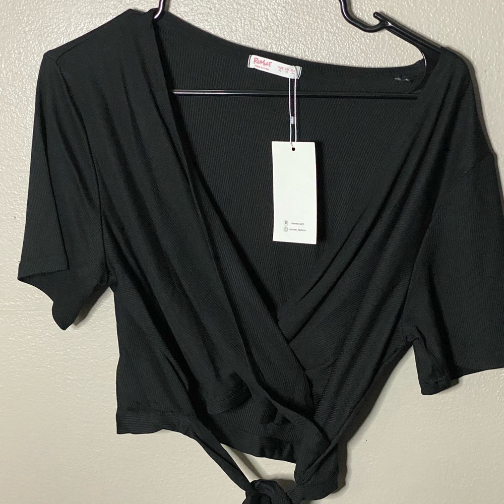 Self Tie Wrap Around Crop Top